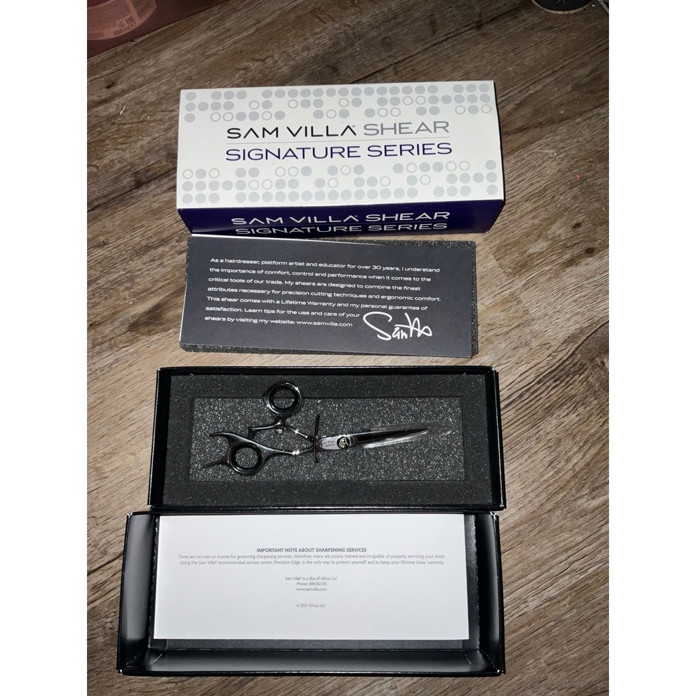Sam Villa Signature Series 5.5 Swivel Shears Model 10550 Professional Stylist